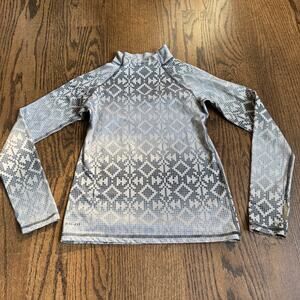 Nike Boys Base Layer Fitted Long Sleeve Mock Neck Shirt Thermal Size Medium Kids